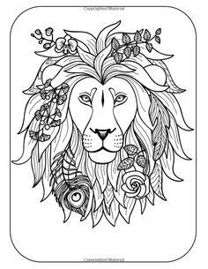 236x305 Free Coloring Page Coloring Adult Africa Lion Head 2. Magnificient