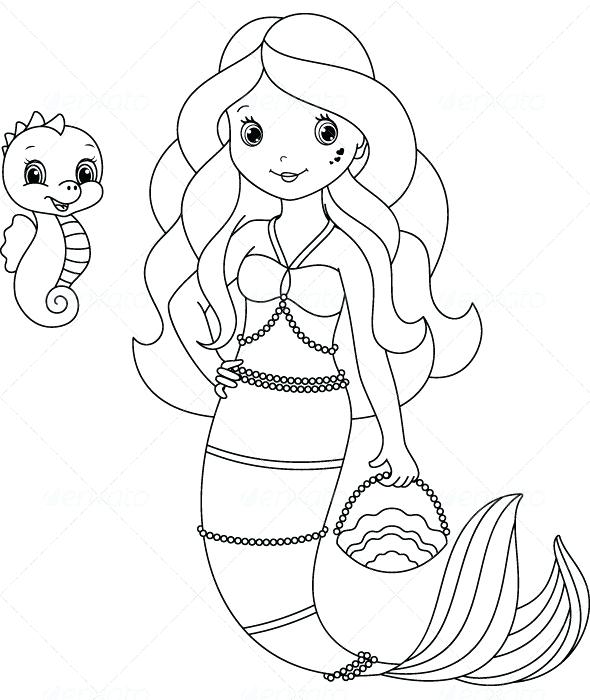 Coloring Pages Of Mermaids Realistic Mermaid Coloring Pages 590x700 Coloring Pages Of Mermaids Realistic Mermaid Coloring Pages