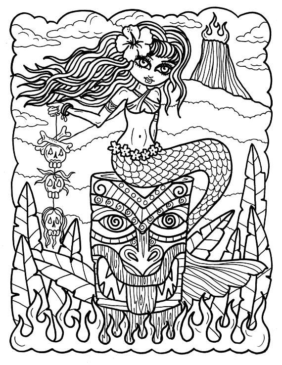 285 Best Mermaid Coloring Pages For Adults Images 570x738 285 Best Mermaid Coloring Pages For Adults Images