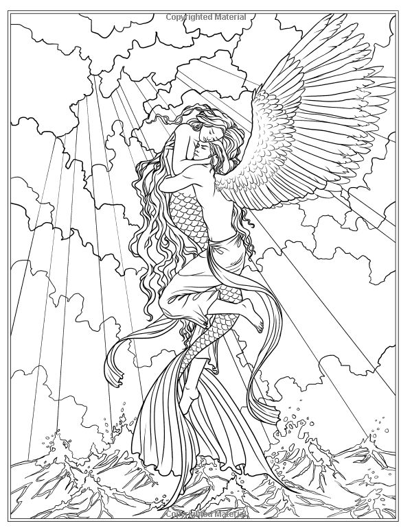 424 Best Fantasy Coloring Mermaids Images On Fun Time 600x776 424 Best Fantasy Coloring Mermaids Images On Fun Time