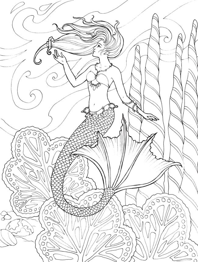 936 Best Colouring~under The Sea ~ Fish~mermaids~shells 650x863 936 Best Colouring~under The Sea ~ Fish~mermaids~shells