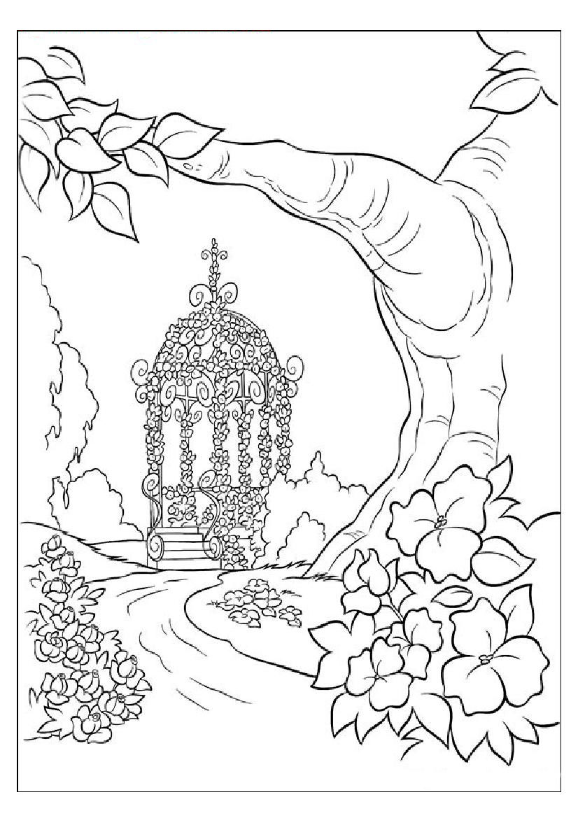 826x1169 Fresh Design Nature Coloring Pages 2 To Print For Adults Kids