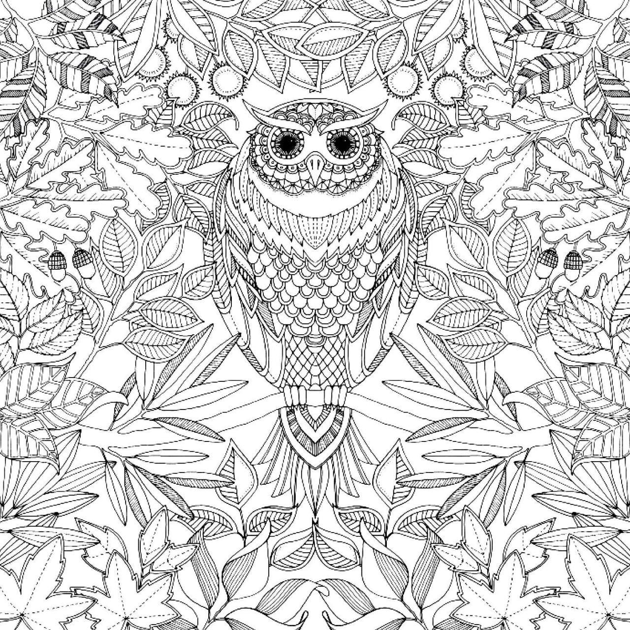 1280x1280 Coloring Pages For Adults Nature Printable Coloring Pages