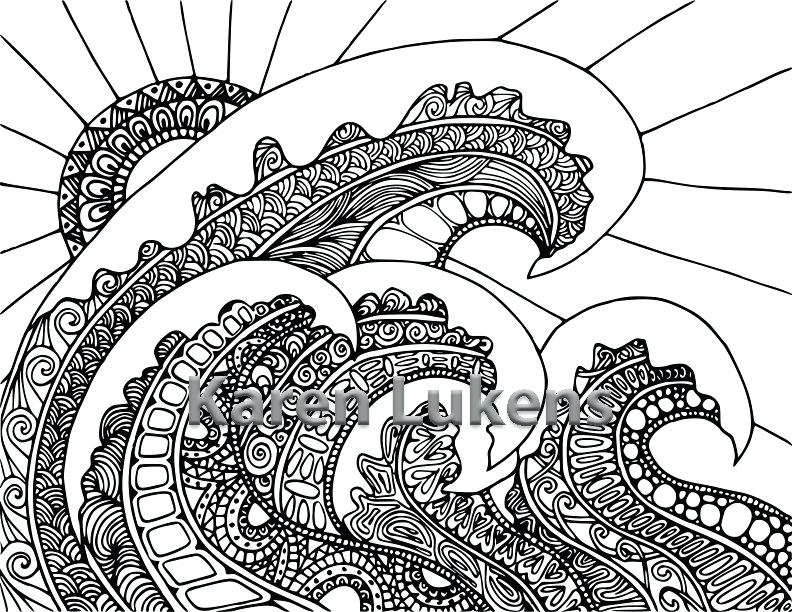 Adult Coloring Book Pages 5 Pages Ocean Pack 2 5 Adult Coloring 792x612 Adult Coloring Book Pages 5 Pages Ocean Pack 2 5 Adult Coloring