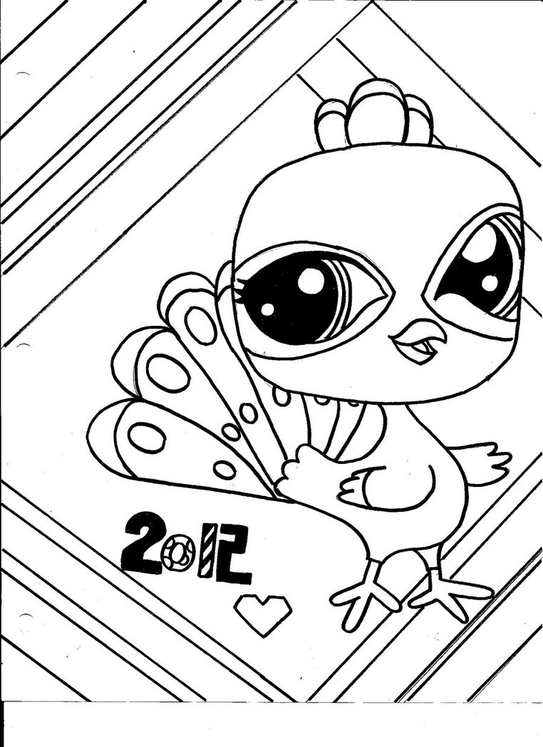 762x1048 Peacock Coloring Pages