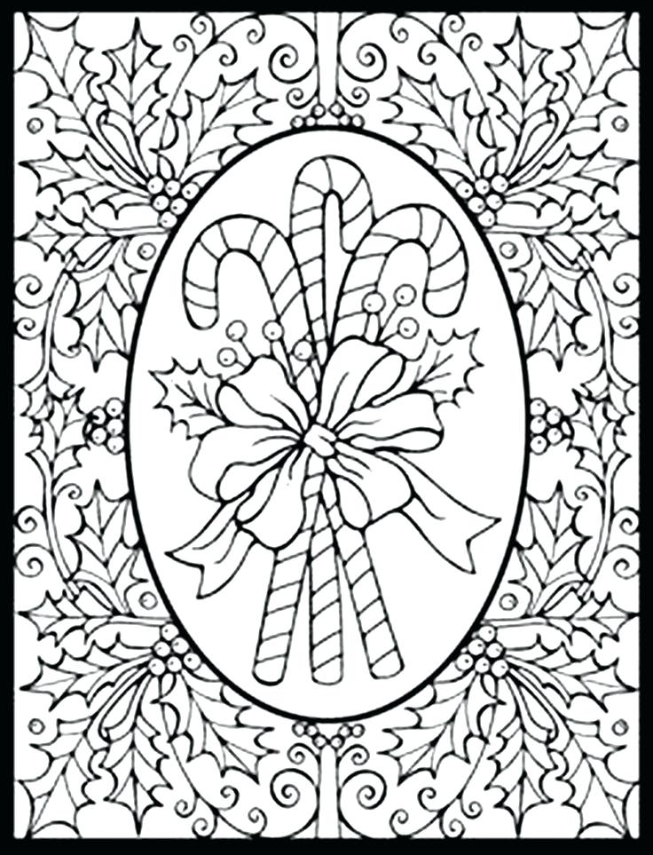 736x963 Coloring Pages For Christmas Printable Easy Adult Coloring Pages