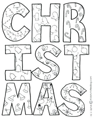 316x400 Christmas Coloring Pages For Adults