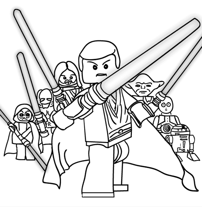 650x666 Lego Star Wars Printable Coloring Pages