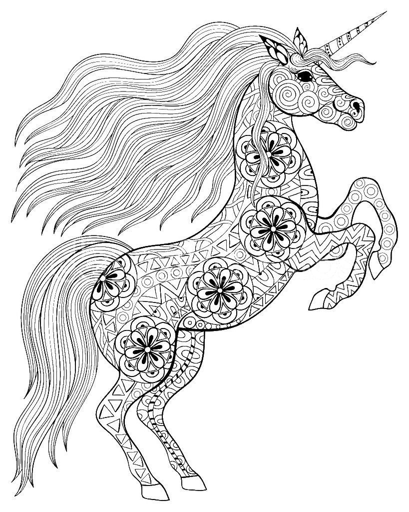 Adult Coloring Pages Unicorn Adult Coloring Pages And Zentangled 819x1024 Adult Coloring Pages Unicorn Adult Coloring Pages And Zentangled