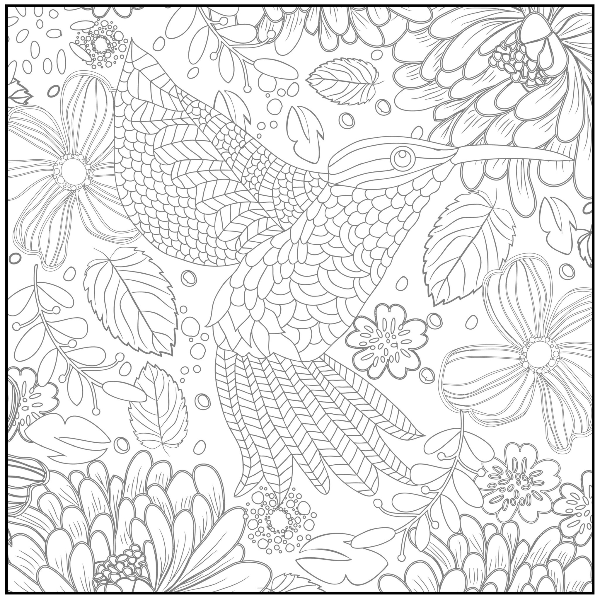 Free Spring Coloring Pages For Adults Pretty Flowers And Adult 2048x2048 Free Spring Coloring Pages For Adults Pretty Flowers And Adult