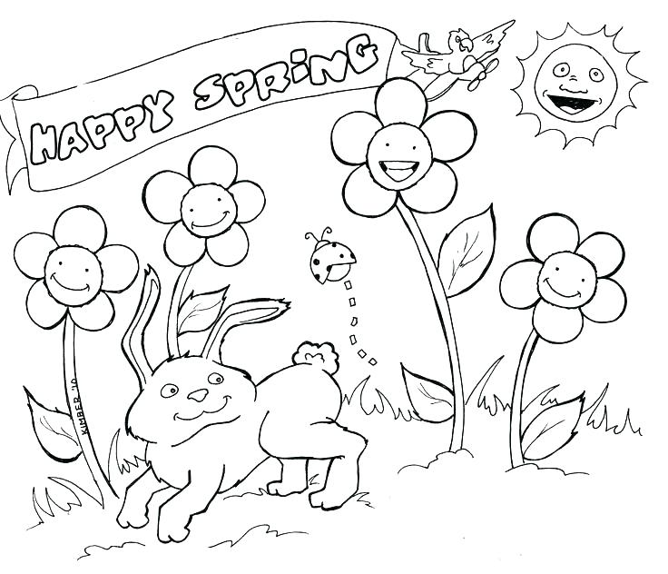 Spring Coloring Page Spring Coloring Pages Kids Spring Coloring 736x632 Spring Coloring Page Spring Coloring Pages Kids Spring Coloring