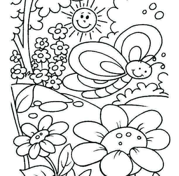 Spring Coloring Pages Spring Colouring Page Best Spring Coloring 612x600 Spring Coloring Pages Spring Colouring Page Best Spring Coloring