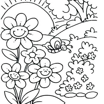 Coloring Pages With Flowers Spring Coloring Pictures For Adults 350x350 Coloring Pages With Flowers Spring Coloring Pictures For Adults