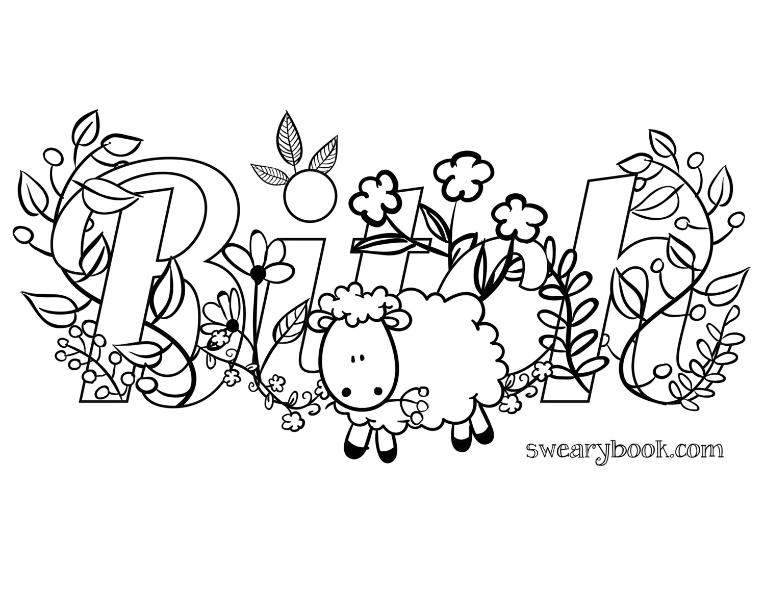 And Swear Word Coloring Pages Printable 1500x1159 And Swear Word Coloring Pages Printable