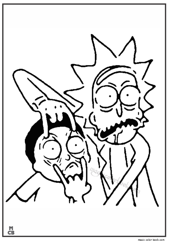 685x975 Rick Morty Coloring Pages 03