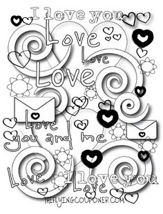 236x310 These 20 Valentines Free Printable Adult Coloring Pages Are So