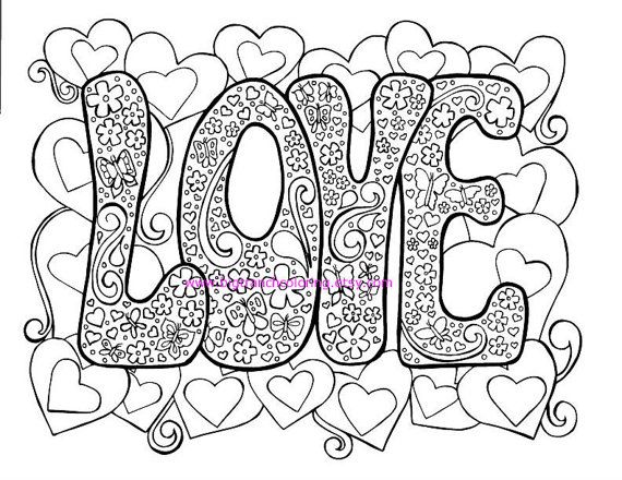 570x440 Adult Coloring Pages Valentines Day