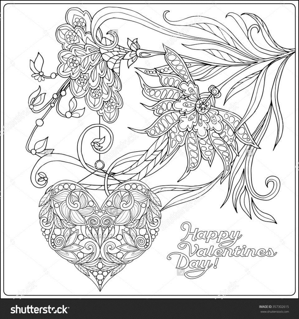 960x1024 Adult Coloring Pages Valentines Day Quotes Amp Wishes