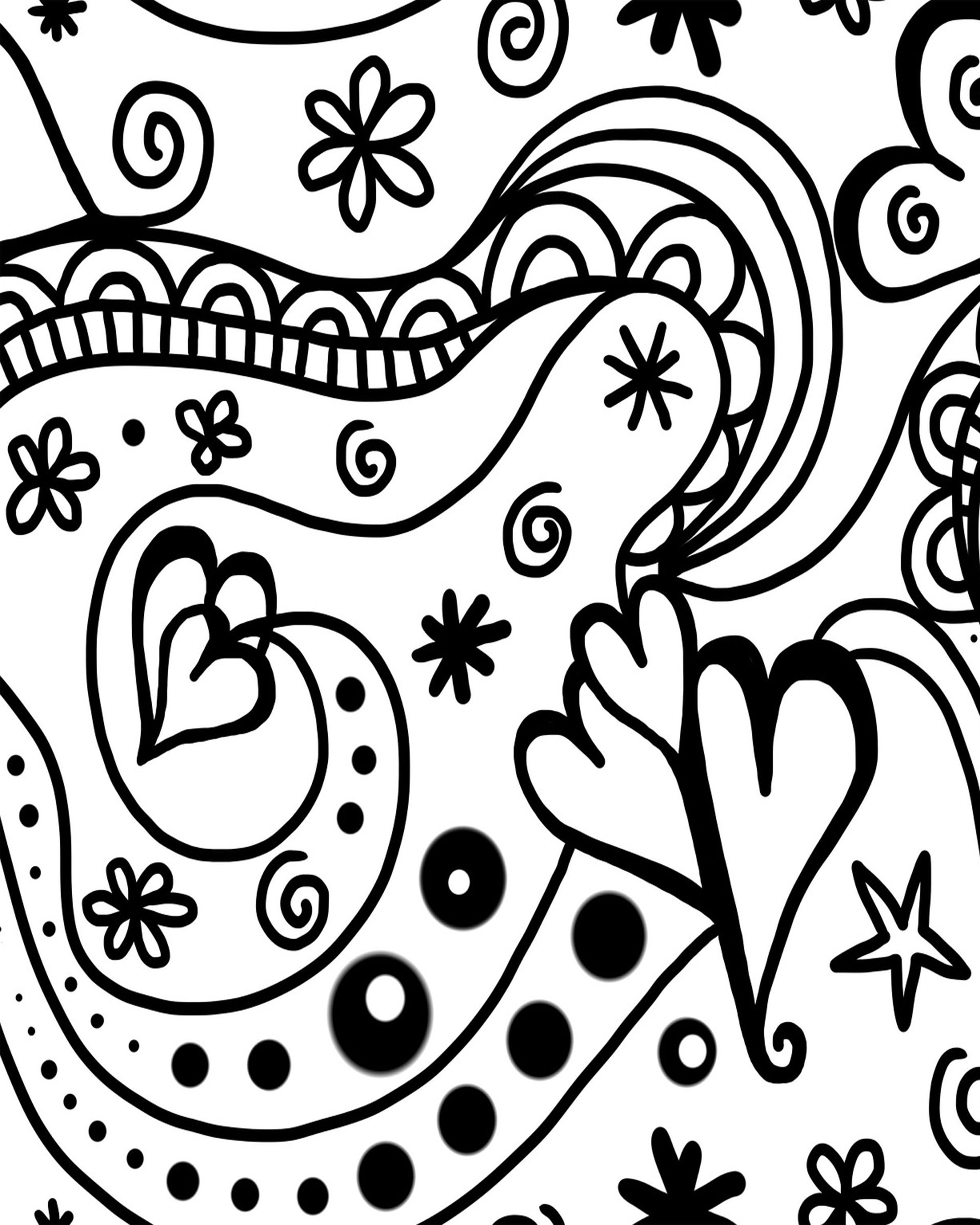 2400x3000 Adult Valentine's Day Coloring Sheets
