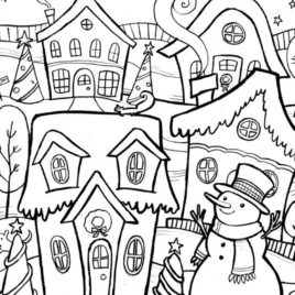 Winter Coloring Pages Adults Archives 268x268 Winter Coloring Pages Adults Archives