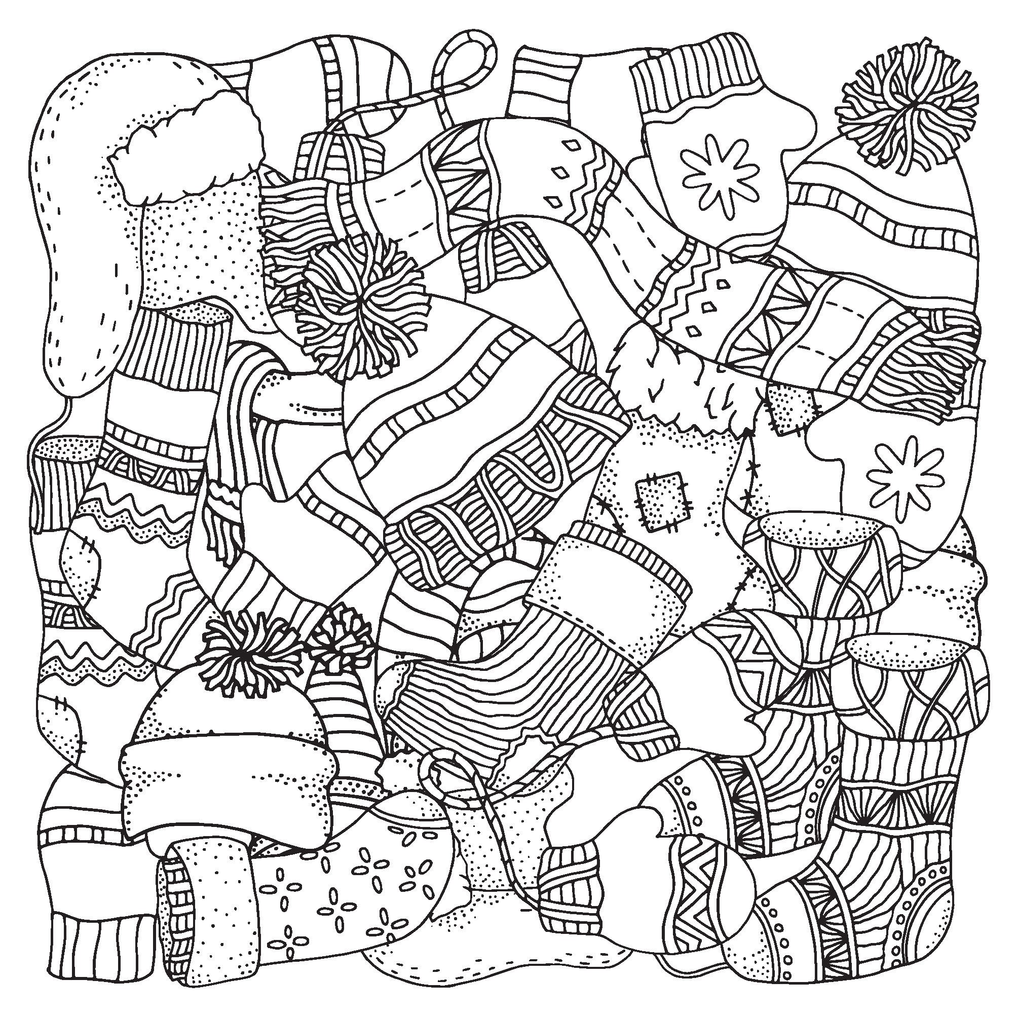 Collection 92+ Pictures Full Page Winter Coloring Pages For Adults Sharp