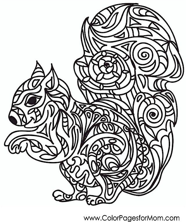 640x762 Animal Coloring Page 37 Mandala Animal, Coloring