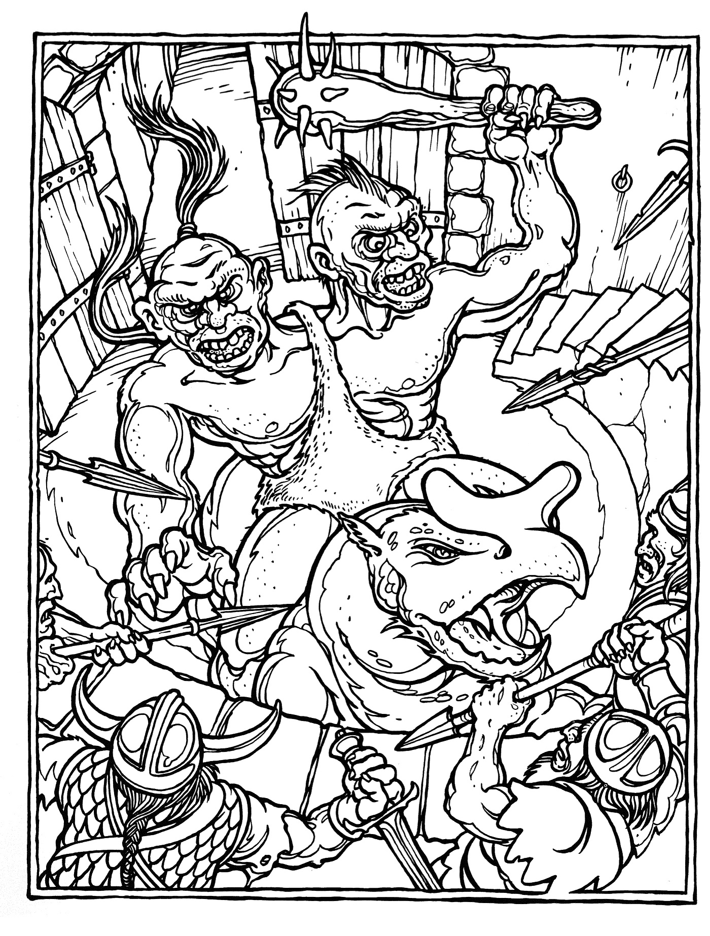 Advanced Dragon Coloring Pages