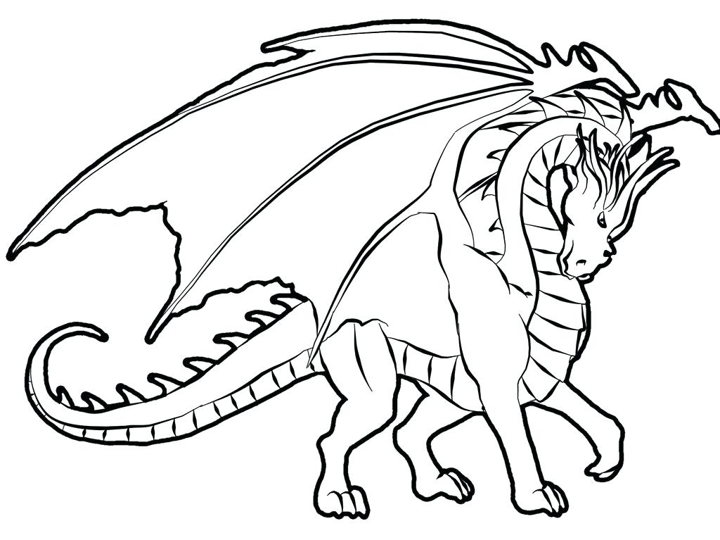 1024x767 Coloring Pages Of Dragons Realistic Dragon Coloring Pages Coloring