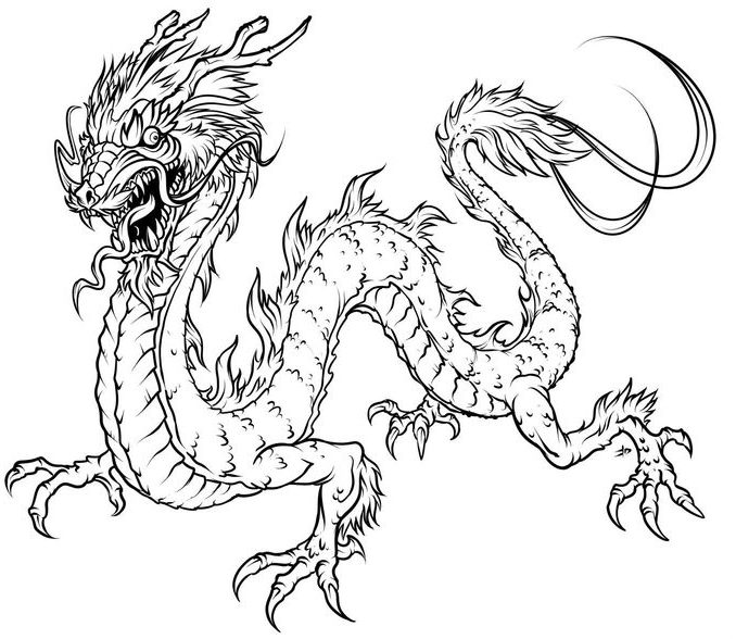 678x588 Free Printable Dragon Coloring Pages For Adults Coloring Page