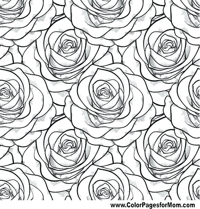 Advanced Flower Coloring Pages Flower Coloring Page Advanced 640x667 Advanced Flower Coloring Pages Flower Coloring Page Advanced