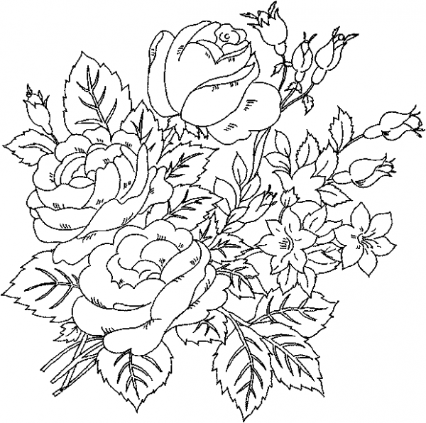 Advanced Flower Coloring Pages at GetColorings.com | Free printable ...