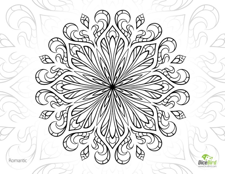 Advanced Flower Coloring Pages 4 Nemesys 768x593 Advanced Flower Coloring Pages 4 Nemesys