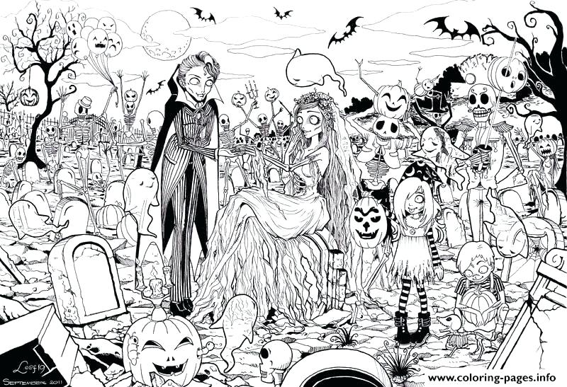 800x547 Adult Halloween Coloring Pages Halloween Coloring Pages To Print