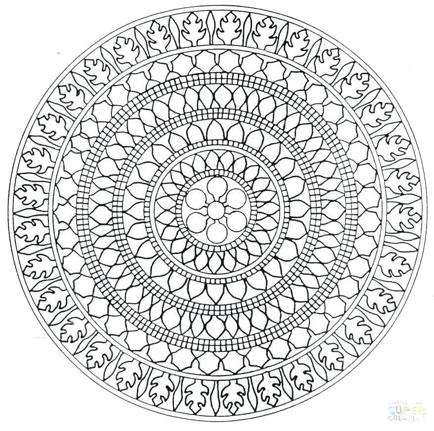 878x871 Detailed Mandala Coloring Pages Intricate Mandala Coloring Pages