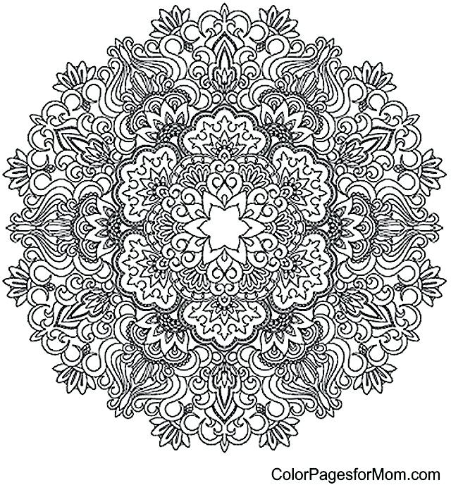 640x689 Advanced Mandala Coloring Pages 5 Reasons Why You Need A Page