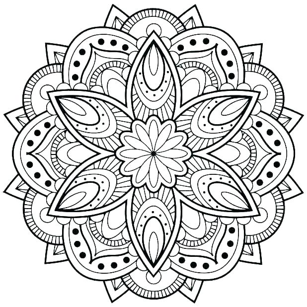 618x618 Advanced Mandala Coloring Pages Together With Mandala Coloring