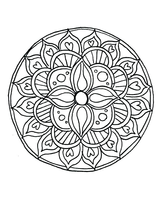 615x769 Mandala Coloring Pages Free Printable Free Printable Mandala