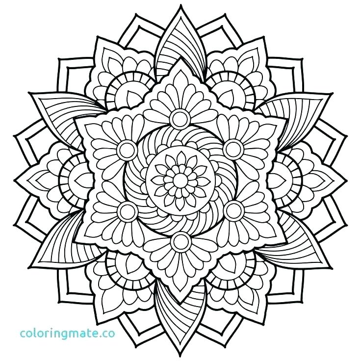 736x736 Printable Mandala Coloring Sheets Free Printable Advanced Mandala