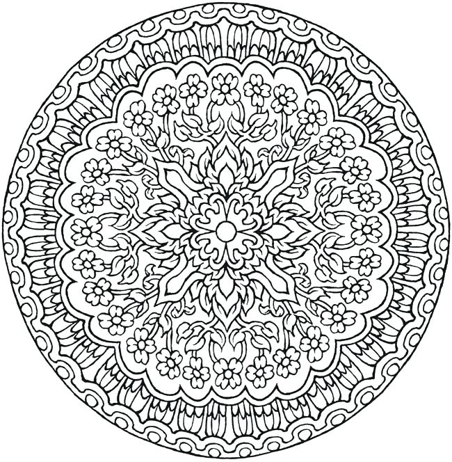 650x664 Advanced Mandala Coloring Pages Together With Mandala Coloring