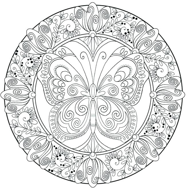 650x655 Mandala Coloring Pages Printable Together With Amazingly Relaxing