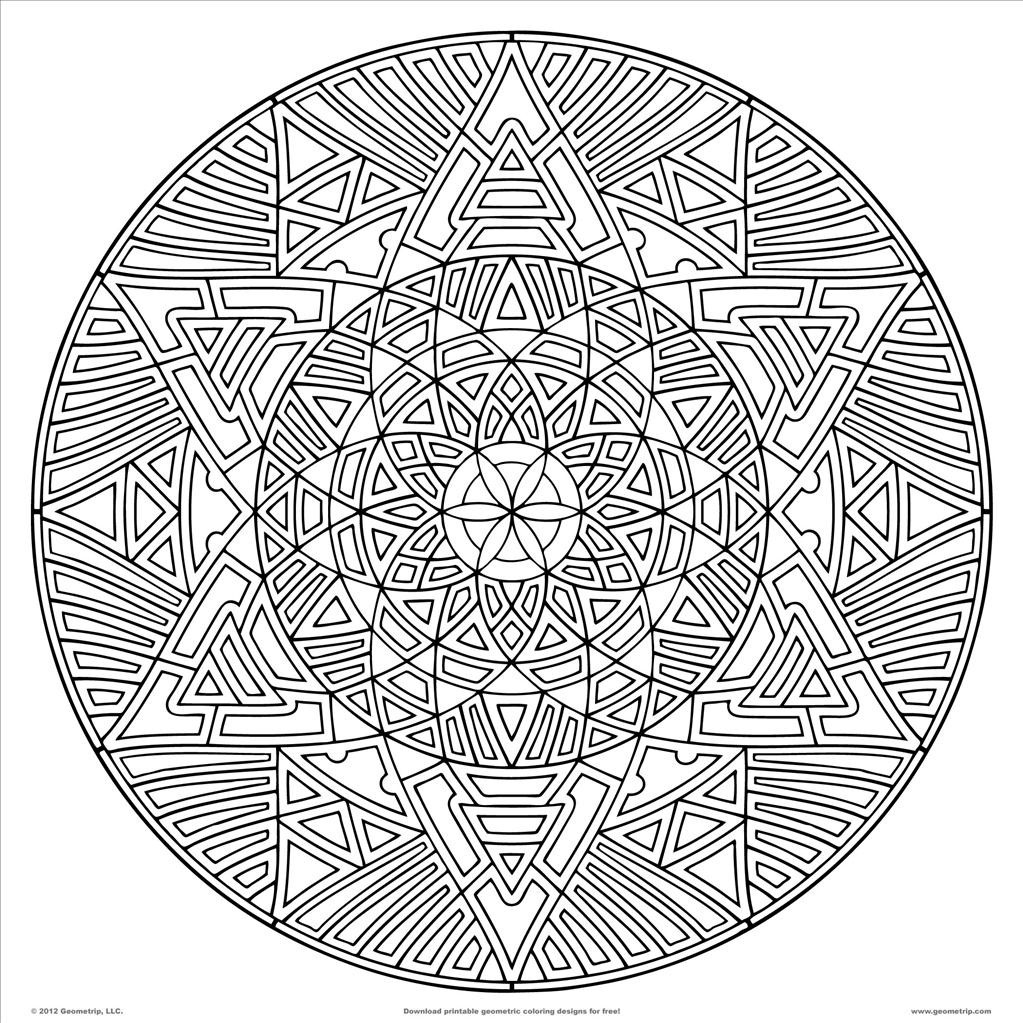 1023x1023 Advanced Mandala Coloring Pages Mayapurjacouture Com Best
