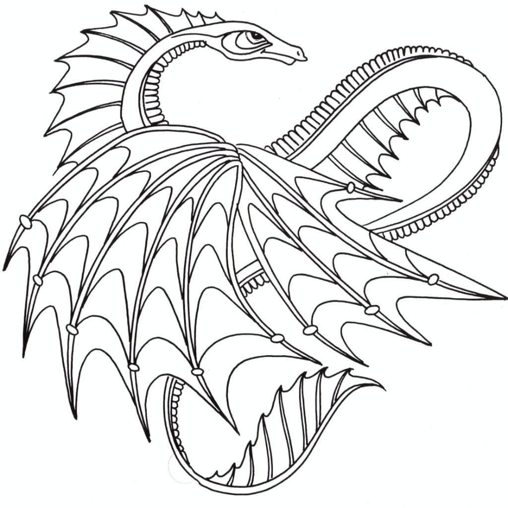 1024x1024 Free Printable Coloring Pages For Adults Advanced Dragons2