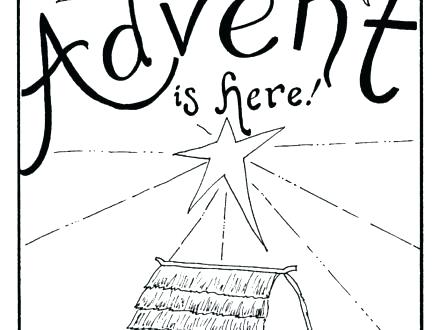 440x330 Advent Coloring Pages Hope Wreath Page Catholic Coloring Page