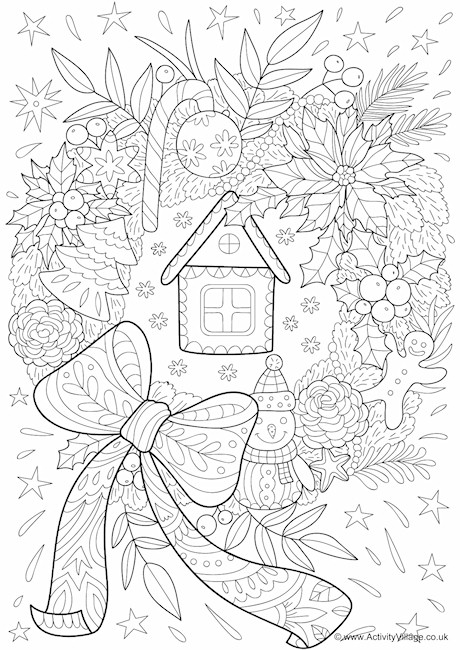 460x650 Advent Wreath Coloring Page