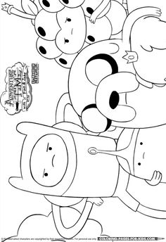 Adventure Time Coloring Pages A Coloring Books 236x344 Adventure Time Coloring Pages A Coloring Books