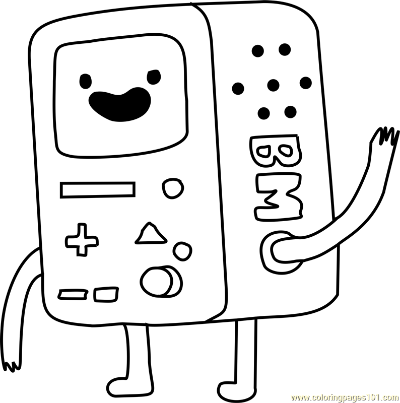 Bmo Coloring Page 794x800 Bmo Coloring Page