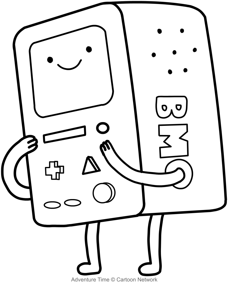 Bmo Il Computer (Adventure Time) Coloring Pages 792x992 Bmo Il Computer (Adventure Time) Coloring Pages