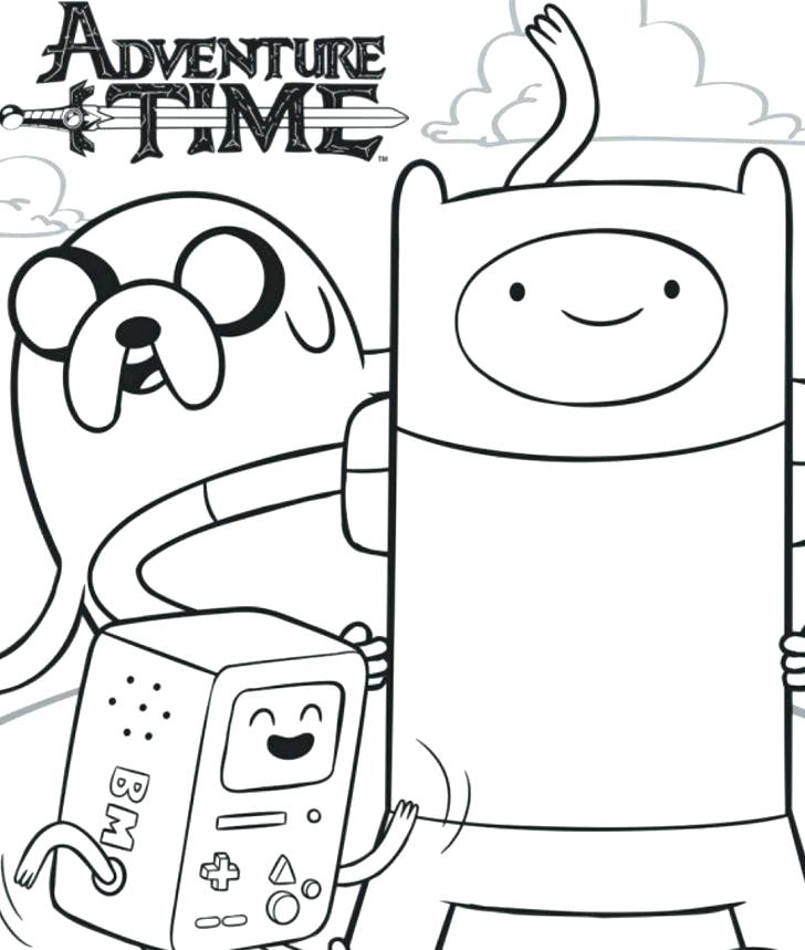 728x859 The Dog Coloring Pages And Adventure Time Printable Coloring