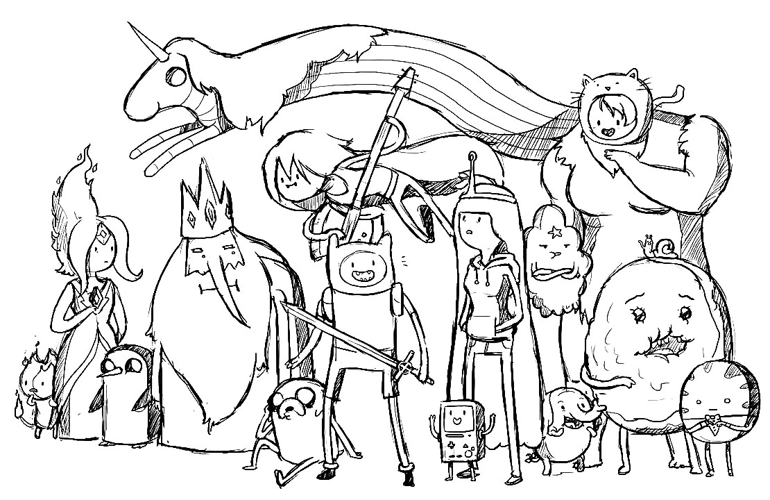 1110x720 All Adventure Time Coloring Pages Adventure Time Coloring Pages