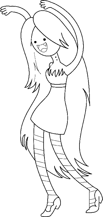 Adventure Time Marceline Coloring Pages Color Bros 359x756 Adventure Time Marceline Coloring Pages Color Bros